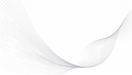 Fototapeta premium White Abstract Background with Wavy Lines.