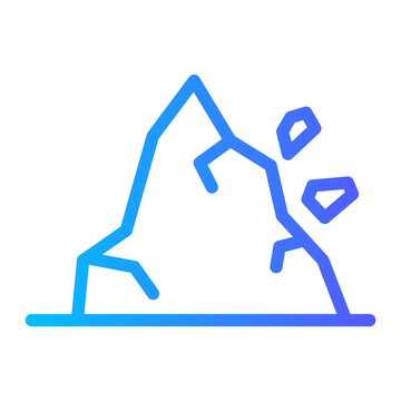 landslide gradient icon