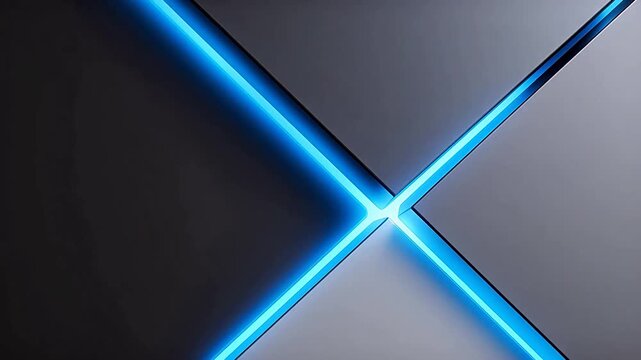 Abstract design with glowing blue lines