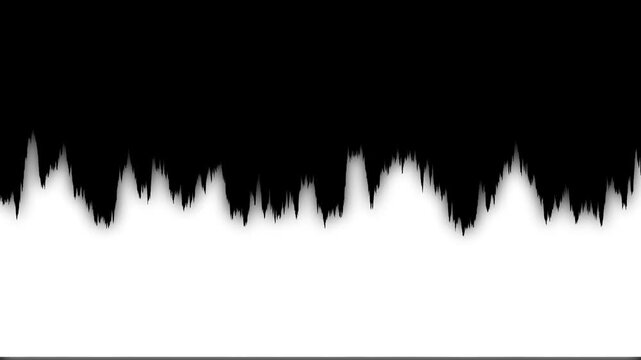 Abstract black and white ink bleed transition effect contrast organic liquid flow silhouette edge matte for creative motion and compositing