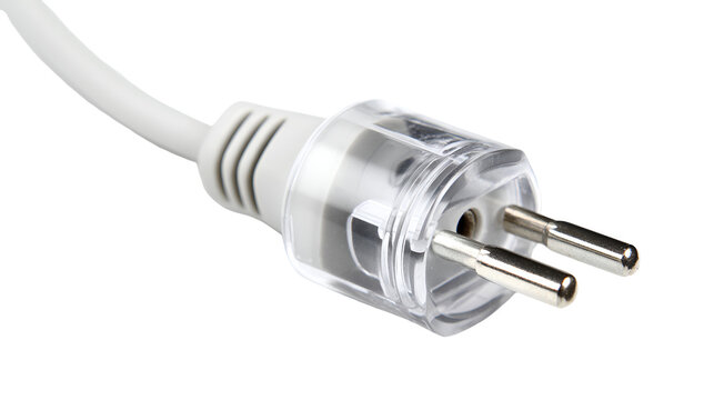 electric plug isolated on white background