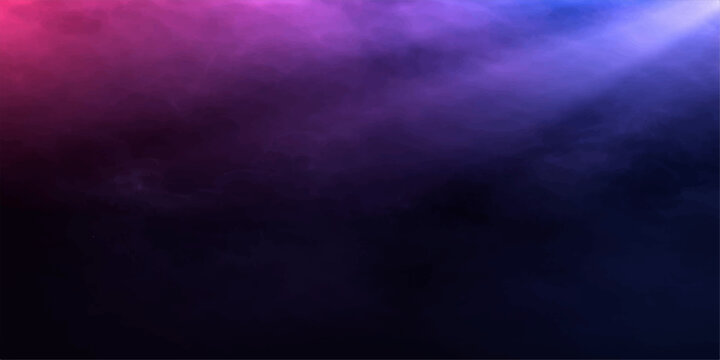 A dark storm cloudscape with abstract blue rays of lightning and motion textures creates a deep night sky backdrop over the sea