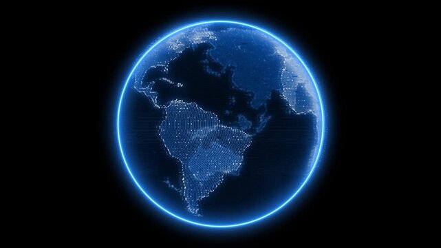 Map planet. World map Global social network. Future. futuristic background planet Earth. Internet technology. Modern science. Abstract geometric blockchain IoT. network connections Internet connection