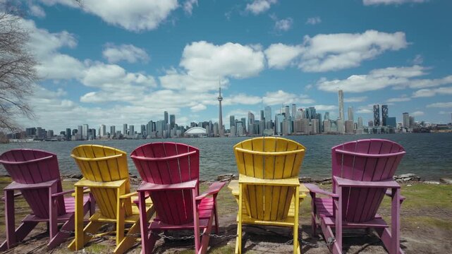 Toronto city skyline, Ontario, Canada