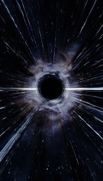 Cosmic mystery unfolds a vertical abstract space of light energy and dark unknown forces