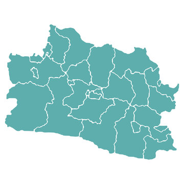 West Java Province Map, Jawa Barat Indonesia