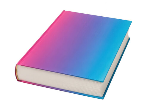 Colorful gradient notebook with a rainbow effect on the cover