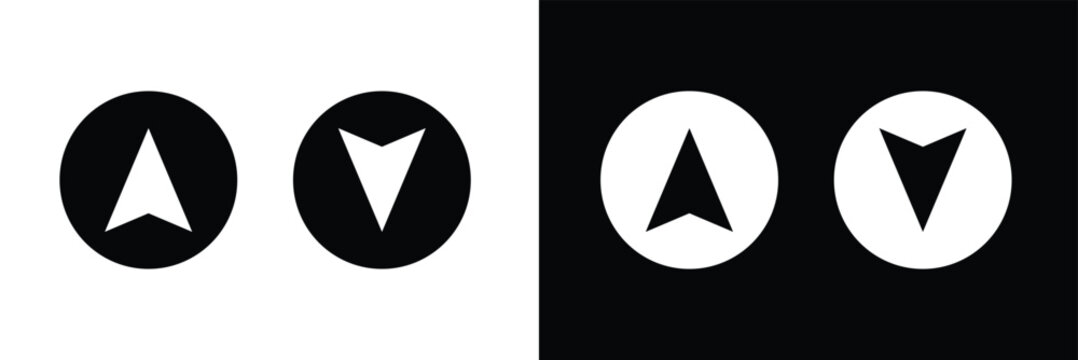 Web arrow up and down icon on white background. Vector Illustration . EPS 0 .