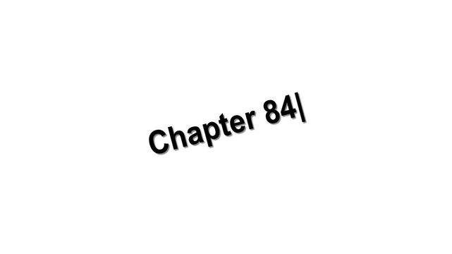 Chapter 84 Minimal Text Animation Title on White Background
