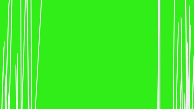 video with moving white lines can be used for fight scenes on green scren