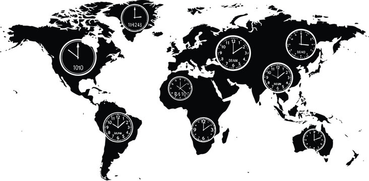 World Map With Time Zones Images – Browse 7,092 Stock Photos, Vectors ...