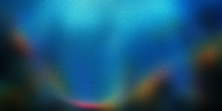 Vibrant blue gradient background with multicolored fringe effect