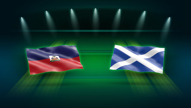 International Soccer Match Preview &ndash; Haiti vs Scotland with Flags