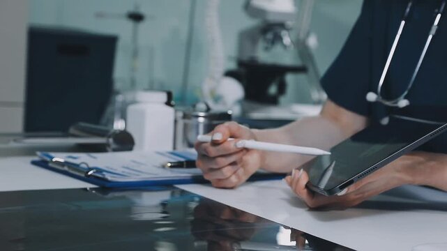 Positive female caregiver visit smiling senior disabled grandmother check heart rate, young woman doctor use statoscope do regular checkup of old lady patient at home, elderly healthcare concept