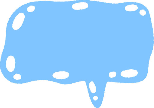 Hand Drawn Water Splash Shape Set, Blue Liquid Blob Frames for Text Background, UI Design and Banner Elements