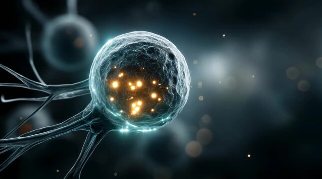 Nanobot releasing glowing mRNA medicine inside human bloodstream