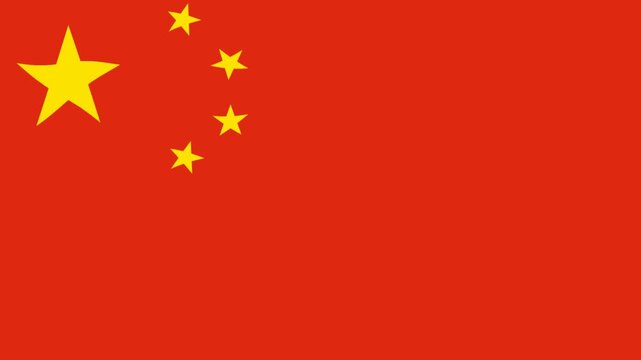 waving china national flag animation loop china flag waving in the wind,