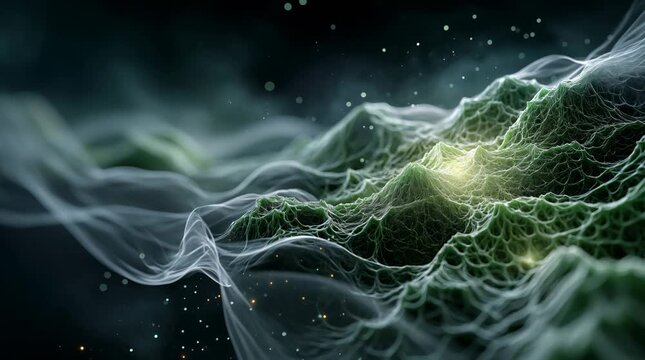 High-temperature frying conceptualized as dark toxic smoke nebulas