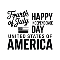 Obraz premium Happy fourth of july united states america independence day.