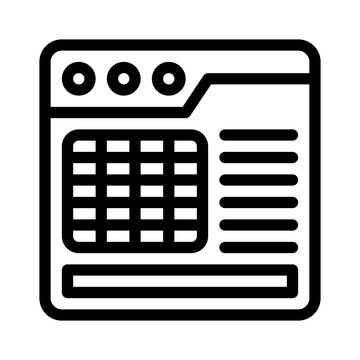 datatable line icon