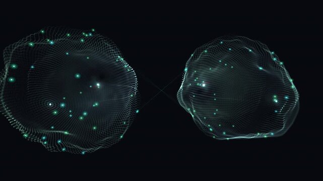Flawless looping state of entangled microscopic membranes and glowing receptors. Ideal for VJ loops, scientific documentaries, UI backgrounds, and medical presentations.