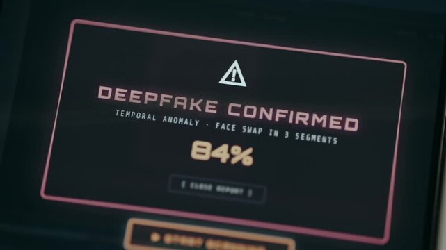 Deepfake Confirmed, the AI-based detection tool has identified manipulated media content