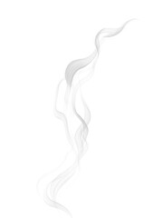 Naklejka premium smoke stream rising isolated on transparent background, soft mist vapor design element for creative overlays.