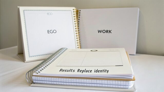 Blank notebooks and planners on a smooth surface for personal growth, productivity enhancement, and creative expression in self-development activities.