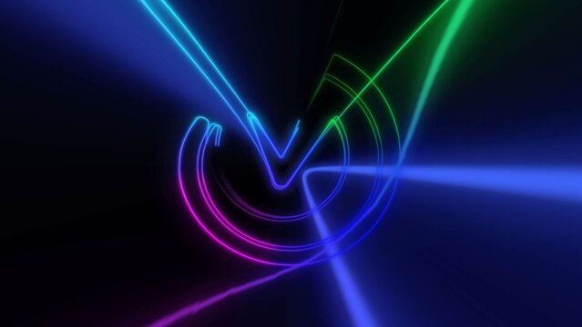 Neon Energy Wave Logo Reveal