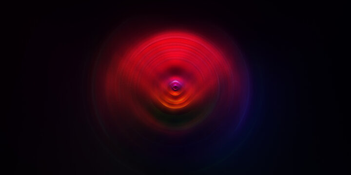 Vibrant Red and Purple Light Phenomenon in Dark Space
