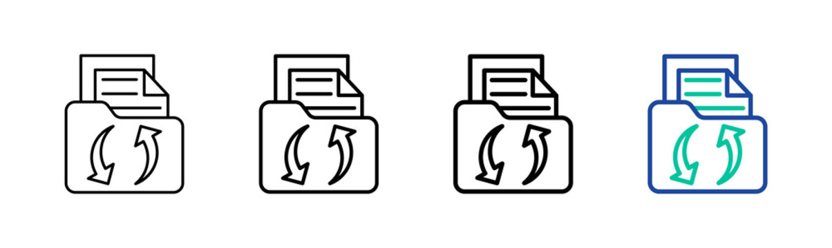 Convert File Icon Collection Different Style Outline
