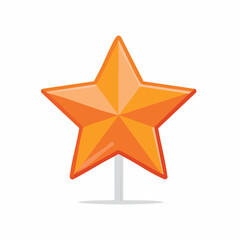 Obraz premium Orange Star Icon