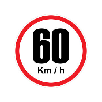 Highway Speed Limit 60 km_h Sign.ai