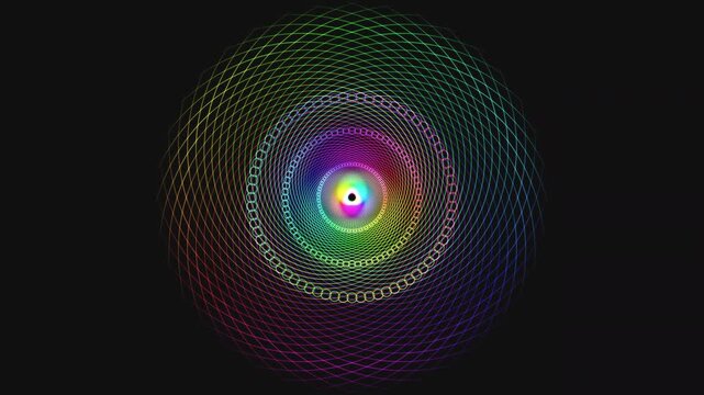 Premium 4K seamless loop of a holographic Manipura chakra mandala of Fibonacci spirals unfolding in a cinematic void. Ideal for VJ sets, trance visuals, meditation apps, and yoga studios.
