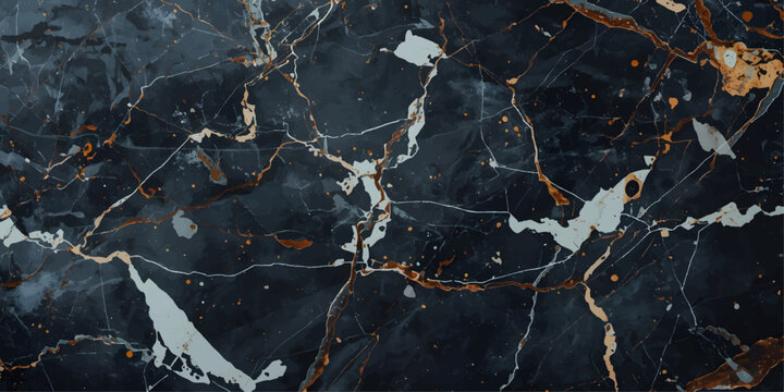 Aged black and white stone wall texture featuring a dark grunge marble pattern on a rough concrete surface with a dirty weathered material design