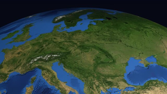 Animated Flight Path Map from Frankfurt Germany to Phoenix Arizona USA
