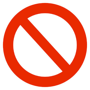 o not enter. No entry sign. Red stop icon