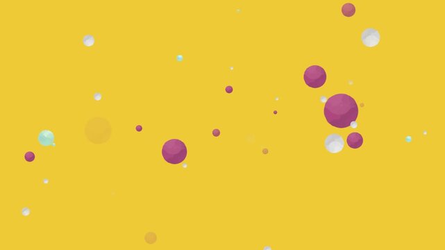 Saffron F4C430 Hex Code Multicolored Colored Balloons Circles Children's Pattern Bubbles fashion promo video advertising marketing animation template commercial intro opener brand motion graphics