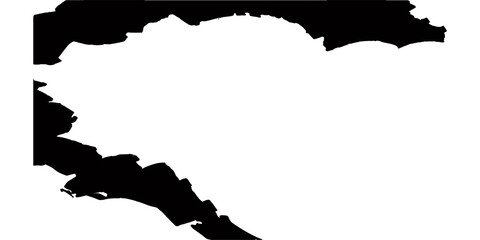 Black silhouette illustration of the Argentina and South Korea country map outlines featuring national flags and 3d vector geography shapes on a paper texture background © Hena