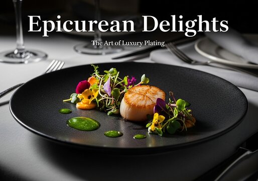 Gourmet dish presentation
