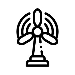 wind turbine line icon © Deione