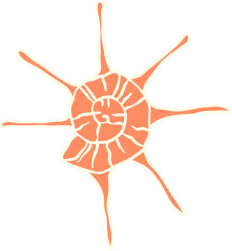 Murex Seashell Sticker