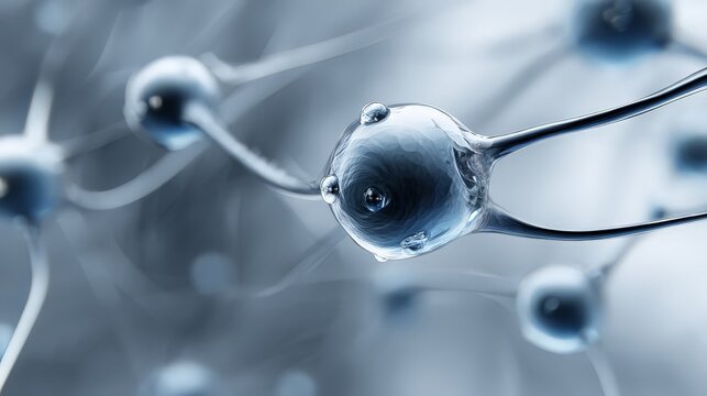 Close-up view of neurons, highlighting intricate connections.