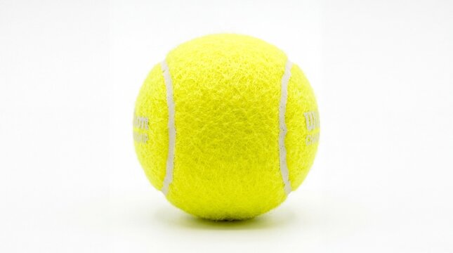 Bright yellow tennis ball for sport and fitness activity