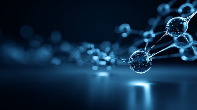 Detailed close-up of molecular structures in a scientific setting.