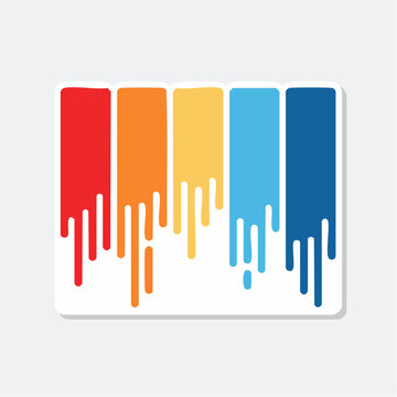 Colorful Paint Drips