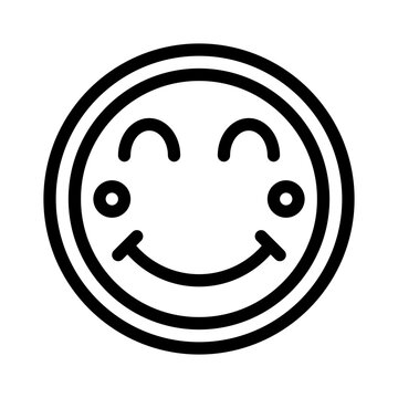blushing line icon
