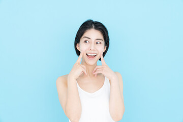 Naklejka premium 若い女性のビューティ