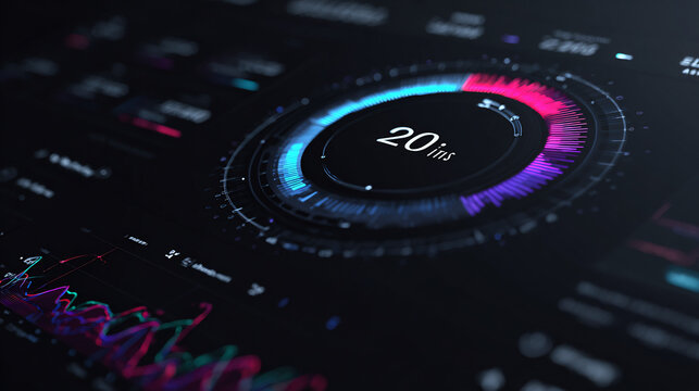 Digital interface with latency display