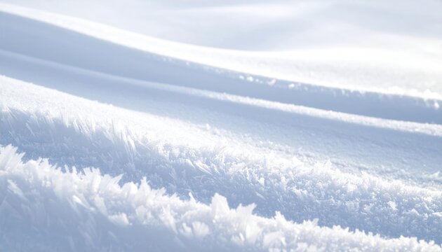 Snowy landscape with soft light and delicate textures.